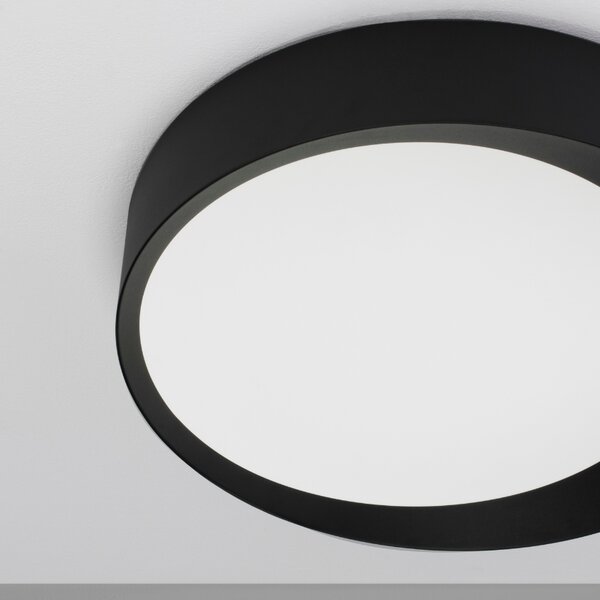Černé kovové stropní LED světlo Nova Luce Oby 60 cm