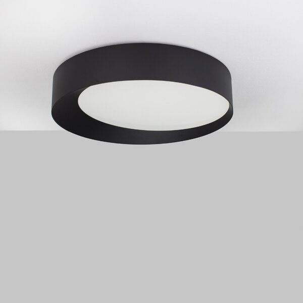 Černé kovové stropní LED světlo Nova Luce Oby 60 cm