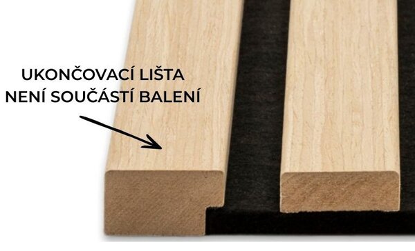Akustické panely 40 x 270 cm - Brio Oak 456S - 2 ks v balení 40x270 cm