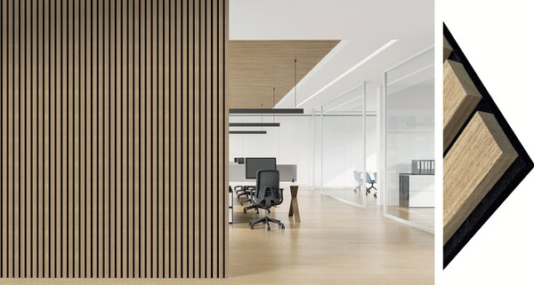 Akustické panely 40 x 270 cm - Teak T04 - 2 ks v balení 40x270 cm