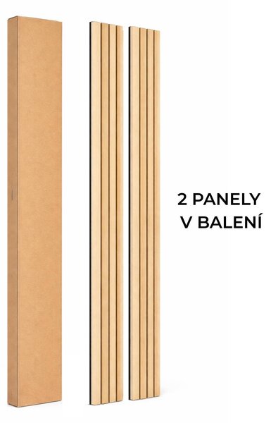 Akustické panely 40 x 270 cm - Technical White Oak - 2 ks v balení 40x270 cm