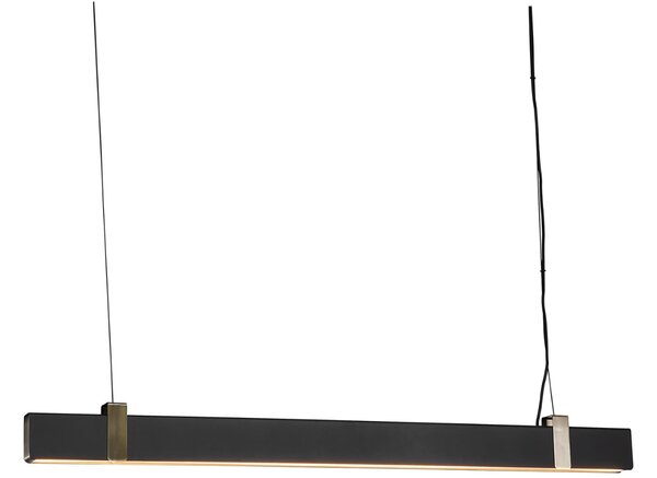 Nordlux Černé kovové závěsné LED světlo Lilt 115 cm