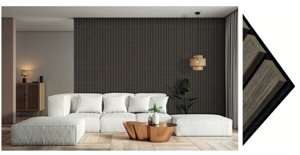 Akustické panely 40 x 270 cm - Brio Oak 456S - 2 ks v balení 40x270 cm