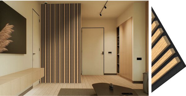 Akustické panely 40x270 cm - Natural Poplar - 2 ks v balení 40x270 cm