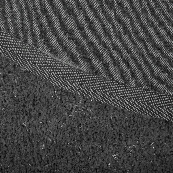 Chlupatý koberec DEMRE Tmavě šedá 160 x 230 cm