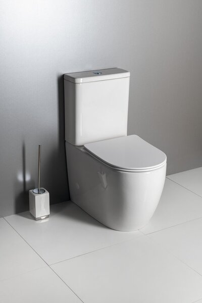 Sapho Sapho, INFINITY RIMLESS WC kombi mísa s nádržkou, spodní/zadní odpad, bílá, PC105WR