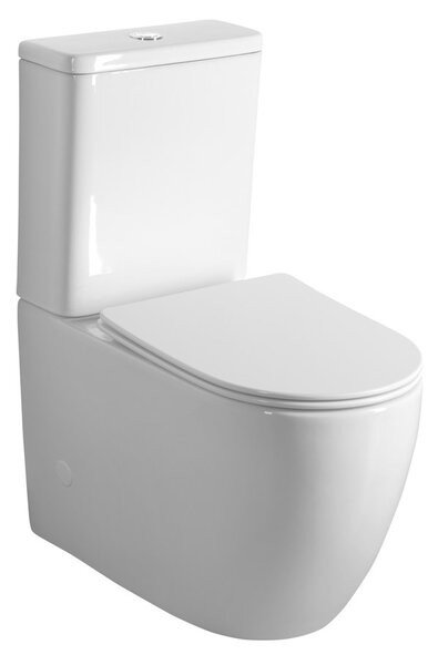 Sapho Sapho, INFINITY RIMLESS WC kombi mísa s nádržkou, spodní/zadní odpad, bílá, PC105WR