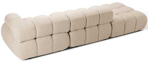 Micadoni Bouclé pohovka Bellis 282 cm, levá