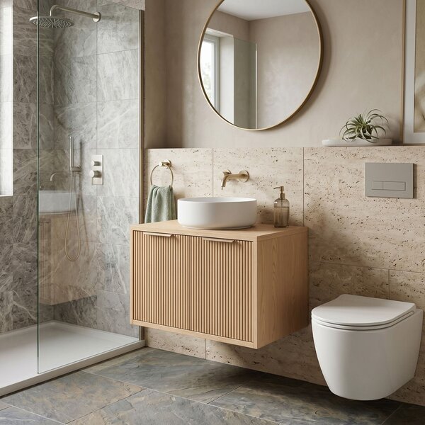 Koupelnová skříňka pod umyvadlo Rea Core 60cm Beige