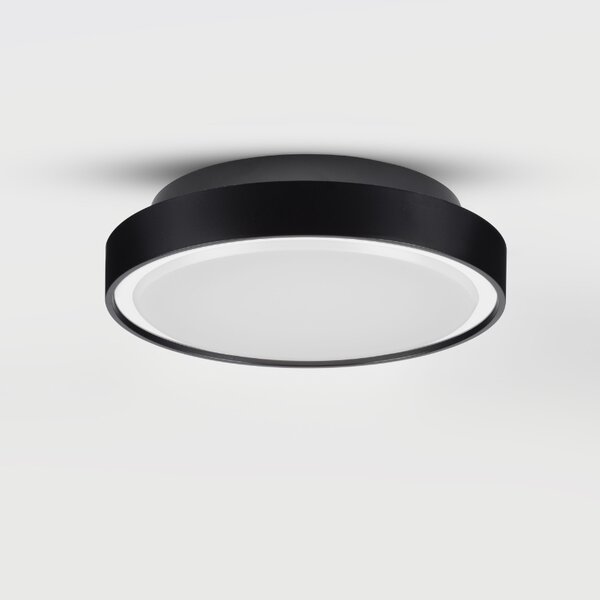 Černé kovové venkovní stropní LED světlo Nova Luce Sky 30 cm
