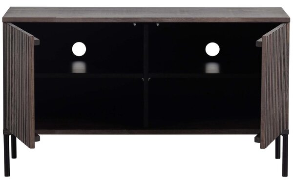 WOOOD Hnědý jasanový TV stolek Gravia 100 x 44 cm