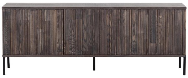 WOOOD Hnědý jasanový TV stolek Gravia 150 x 44 cm