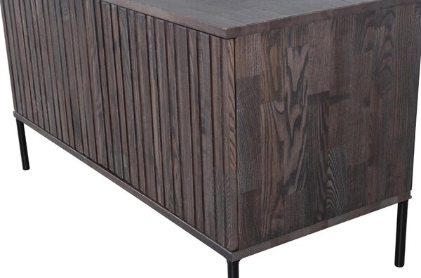 WOOOD Hnědý jasanový TV stolek Gravia 100 x 44 cm