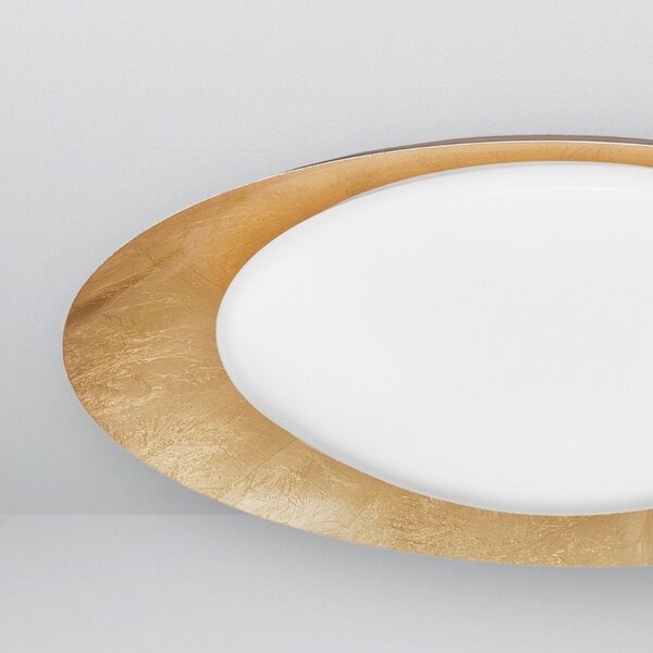 Zlaté kovové stropní LED světlo Nova Luce Zano 50 cm