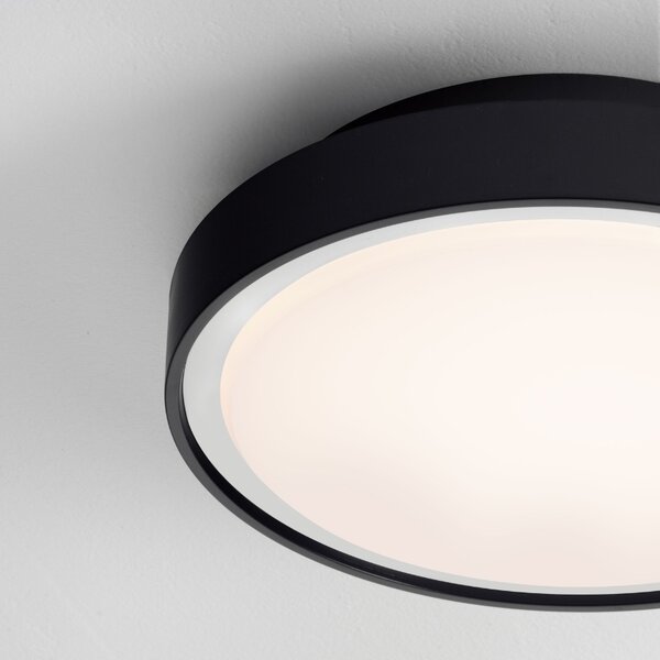 Černé kovové venkovní stropní LED světlo Nova Luce Sky 30 cm