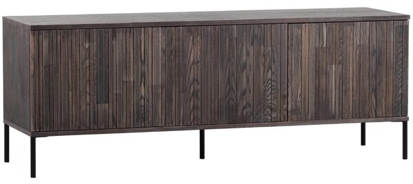 WOOOD Hnědý jasanový TV stolek Gravia 150 x 44 cm