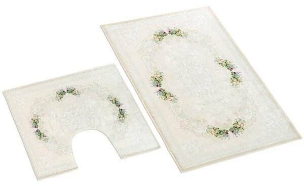 BELLATEX 3D tisk sada Růžová sada 60x100, 60x50 cm