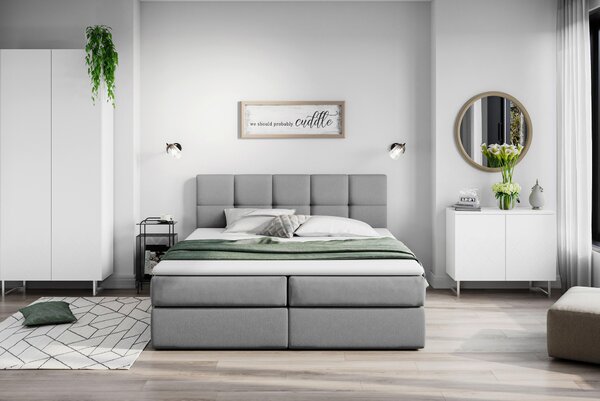AMERICKÁ POSTEL, 200/220 cm, tmavě šedá Livetastic - Postele s úložným prostorem, Online Only
