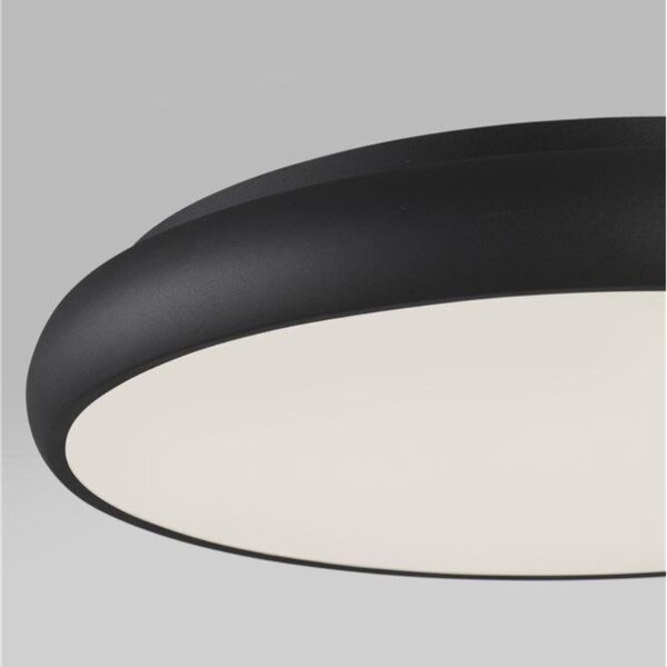 Černé kovové stropní LED světlo Nova Luce Gap 61 cm