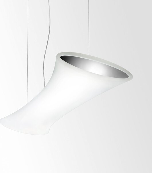 Deltalight Nebel, závěsné svítidlo, 2x54W (úsporné), bílý polyethylen, 128cm