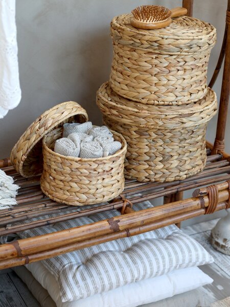Taupe podsedák s výplní Nimes Seat - 40*40 cm - Chic Antique