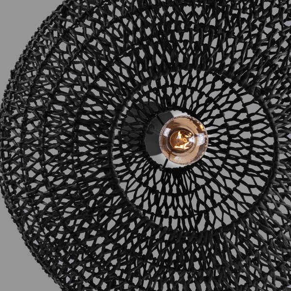 Černé závěsné světlo Nova Luce Melody 50 cm