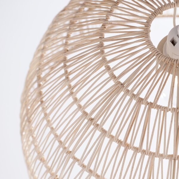 Ratanové závěsné světlo Nova Luce Melody II. 40 cm