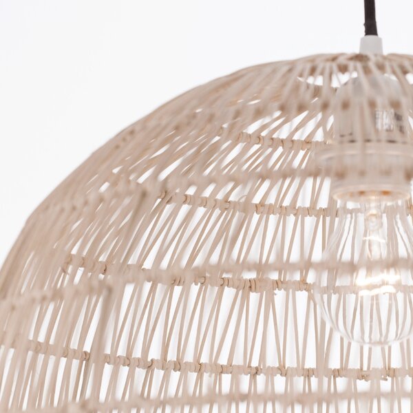 Ratanové závěsné světlo Nova Luce Melody II. 40 cm