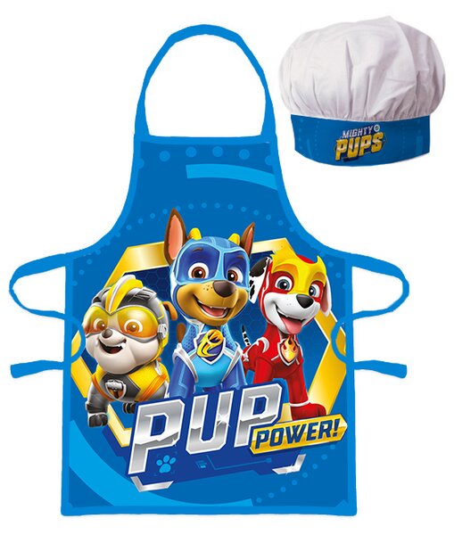DĚTSKÁ ZÁSTĚRA S ČEPICÍ PAW PATROL 45X50 CM, 2X33CM VZOROVANÁ