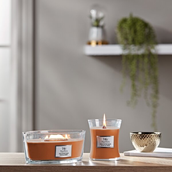 WoodWick Střední vonná svíčka WoodWick, Chilli Pepper Gelato