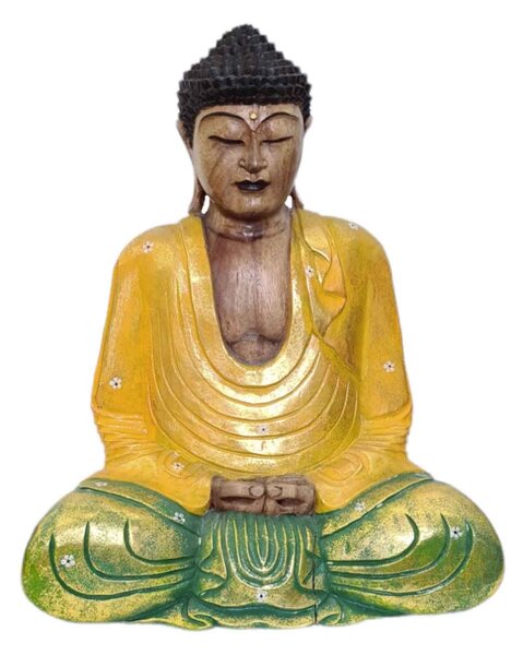 Buddha zlatý 3 50 cm