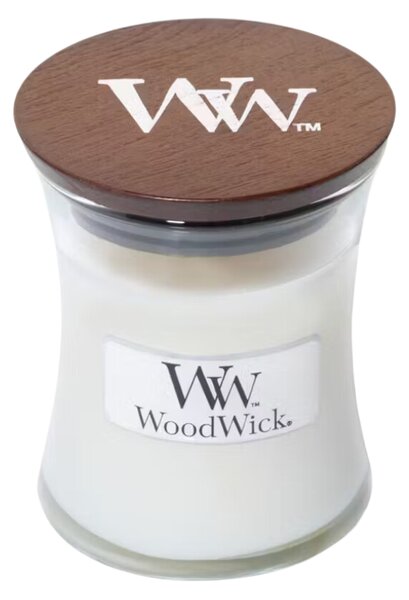WoodWick Malá vonná svíčka WoodWick, White Tea & Jasmine
