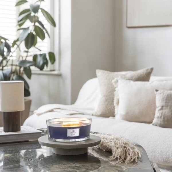 Vonná svíčka WoodWick loď, Hinoki Dahlia