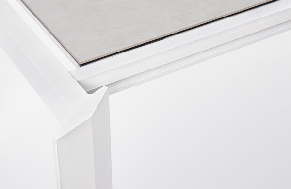 Bizzotto Bílý keramický zahradní rozkládací stůl Otavio 220/340 x 95 cm