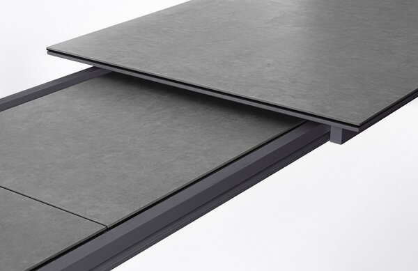 -25 % Dny MOMENTI– Bizzotto Antracitově šedý keramický zahradní rozkládací stůl Otavio 220/340 x 95 cm