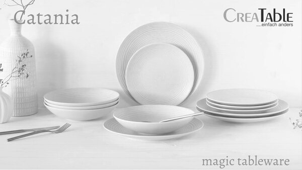 JÍDELNÍ SOUPRAVA 12dílnékamenina Creatable - Online Only nádobí, Online Only