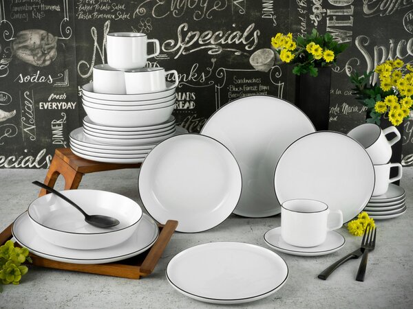 KOMBINOVANÁ SOUPRAVA, 30dílné, porcelán Creatable - Online Only nádobí, Online Only