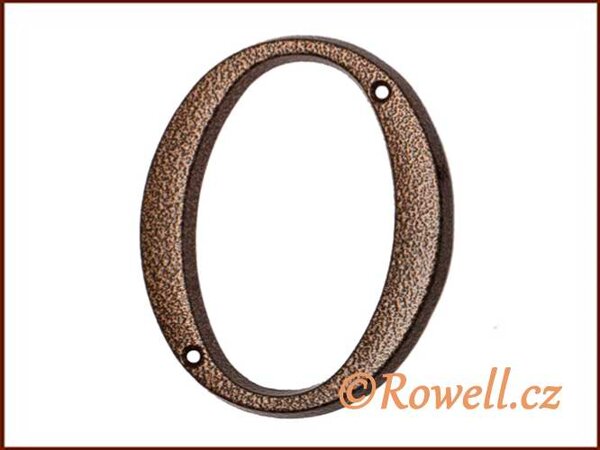 C3. Číslice 120mm komaxit bronz '0'