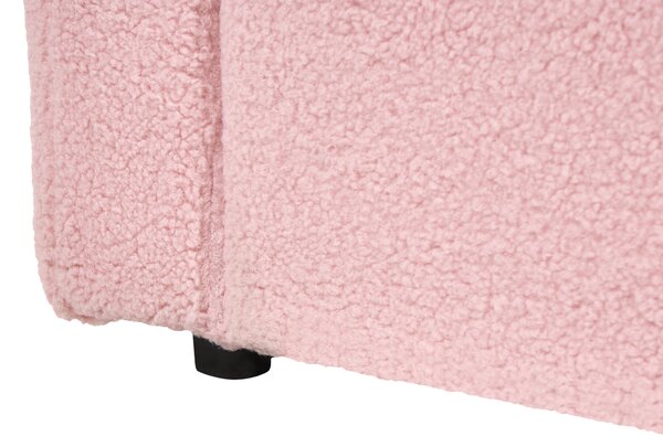 Rozkládací postel Buklé ALBIAC 90 x 200 cm Pastelově růžová
