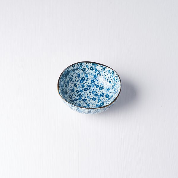 Made in Japan (MIJ) Blue Daisy Sauce Bowl 10,5 cm, 100 ml