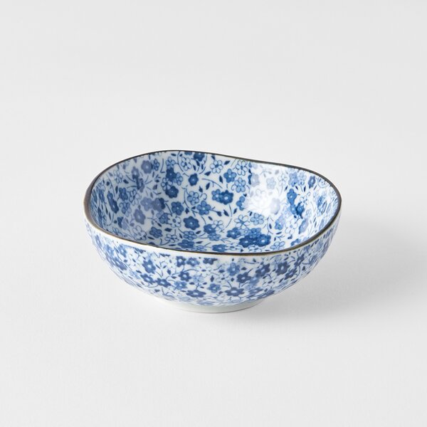 Made in Japan (MIJ) Blue Daisy Sauce Bowl 10,5 cm, 100 ml