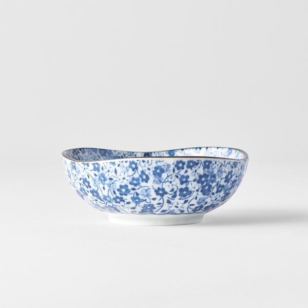 Made in Japan (MIJ) Blue Daisy Sauce Bowl 10,5 cm, 100 ml