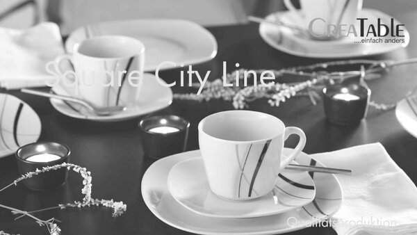 KOMBINOVANÁ SOUPRAVA, 30dílné, kamenina Creatable - Online Only nádobí, Online Only