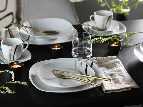 KOMBINOVANÁ SOUPRAVA, 62dílné, porcelán Creatable - Online Only nádobí, Online Only
