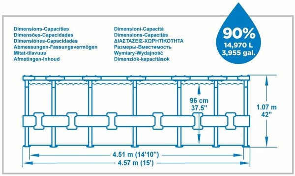 Bestway Steel Pro Max 4,57 x 1,07 m 56488
