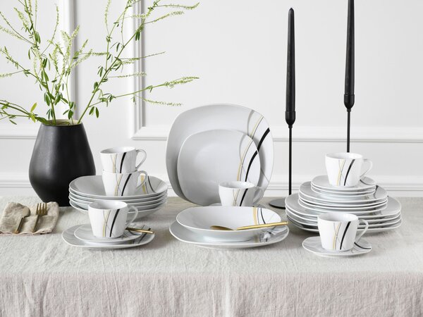 KOMBINOVANÁ SOUPRAVA, 30dílné, kamenina Creatable - Online Only nádobí, Online Only
