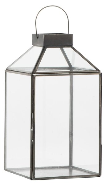 Skleněná lucerna Norr Black 30,5 cm