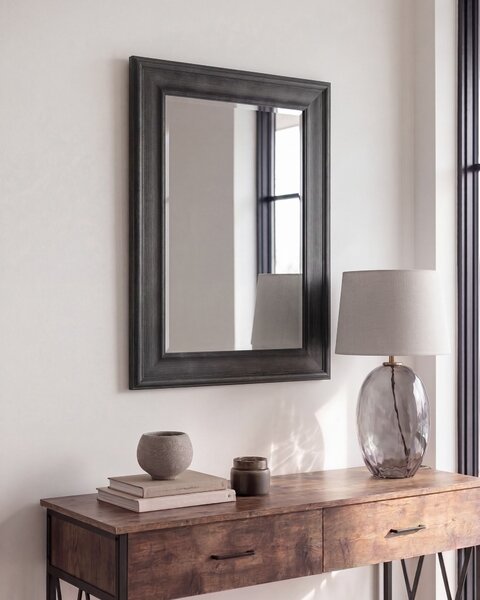 Zrcadlo LUNEL 60 cm 90 cm Černá