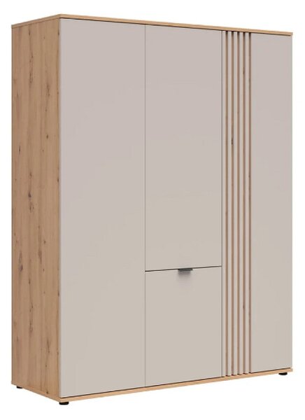 Šatní skříň Brevas SZF4D, dub artisan/kašmír