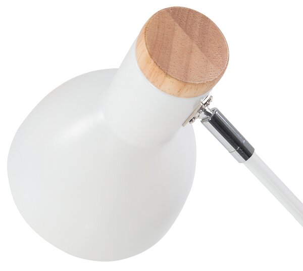 Stolní lampa PECKOS Nastavitelná Kov Bílá
